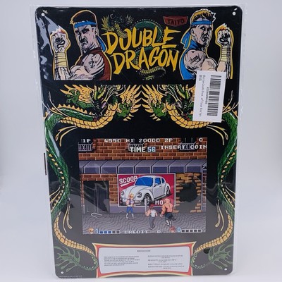 Double Dragon 8  x 12  Metal Tin Sign Man Cave Game Room Video Game Fan Art