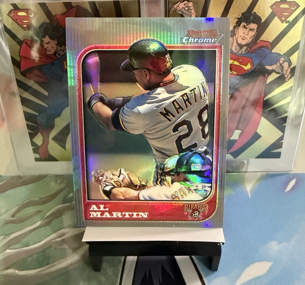 1997 Al Martin Bowman Chrome Refractor Card #26 Pirates 17A