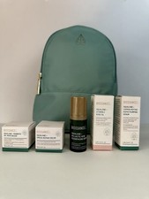 NEW  SEALED Biossance 6 pc Travel Set Backpack Rose Oil, Serum, Omega Cream