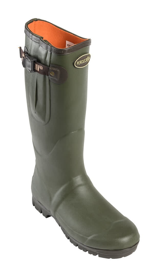Bottes de chasse Percussion Sologne avec doublure néoprène chaude pour l'hiver