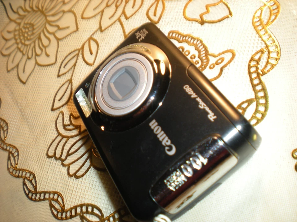 Cámara digital Canon PowerShot A480 AiAF10,0 MP 3,3x zoom óptico azul - BONITA Foto 3 de 4