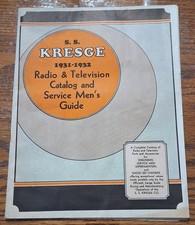 1931-32 SS KRESGE Radio & Television TV Catal...