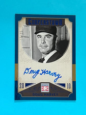 2015 Panini Cooperstown - Doug Harvey Autograph #27 Blue #13/25 (AU)