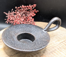 ❤️  Massiver Kerzenleuchter Teelichthalter Gusseisen / Metall Kerze schwarz ❤️