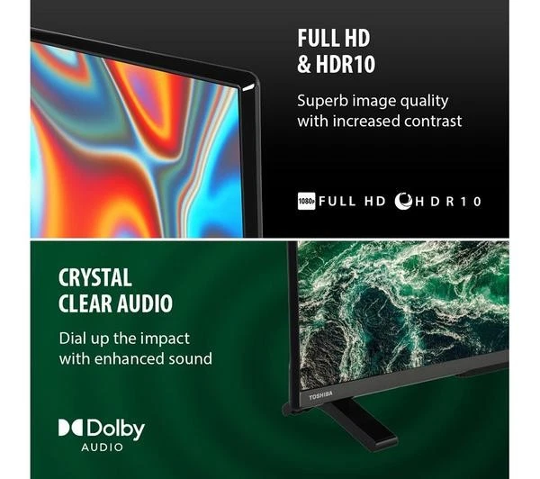 TOSHIBA Fire TV 43LF2F53DB 43 Inch Smart Full HD HDR LED  with Amazon Alexa Wifi - Image 4 of 4