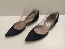 Sam Edelman Rodney Navy Blue Flats with D'Orsay Design Size 8M Pointed Toe