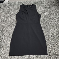 Express Little Black Dress Sexy Cutout Slit Front Fitted Bodycon Bachelorette M