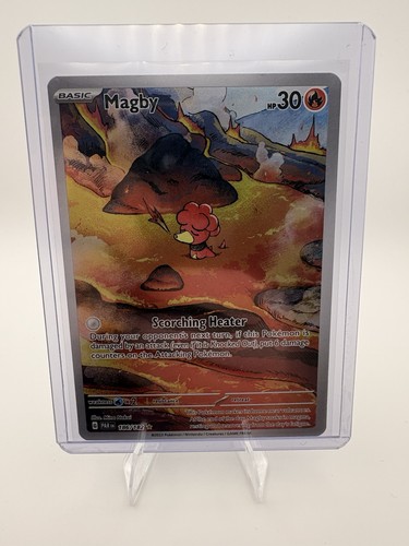 Magby 186/182 Sv04: Paradox Rift Holo Illustration Rare IR Pokemon TCG
