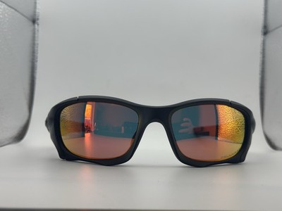 Oakley Pit Boss II Sunglasses Black Frame Iridium Red/Orange Polarized Lens