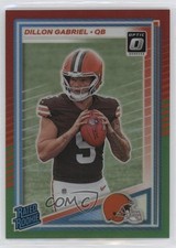 2025 Donruss Rated Rookie Optic Preview Red & Green Prizm Dillon Gabriel 2y0