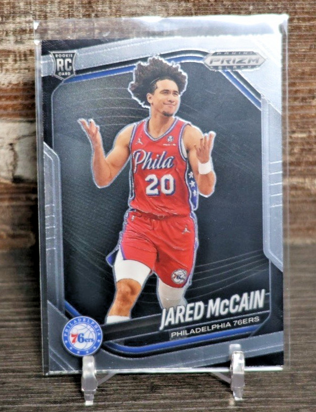 2024-25 Panini Prizm Black Jared McCain - Silver RC #80 Philadelphia 76ers