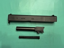 USED OEM GLOCK 19 GEN 3 COMPLETE SLIDE BARREL GUIDE ROD BLACK  FRYING PAN  9MM