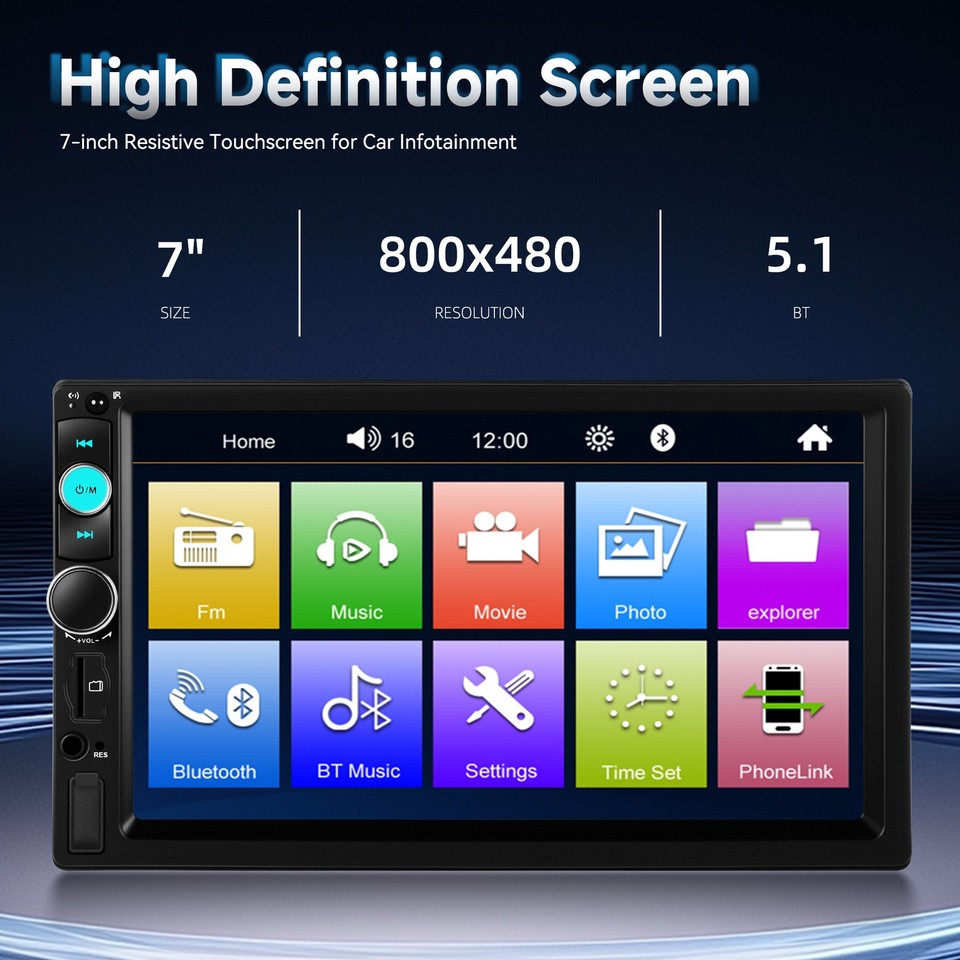 7 Touch Screen Radio