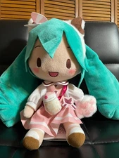 SEGA Hatsune Miku Going Out Series Theme Park Ver. Fuwa Petit M Plush 10in NWT