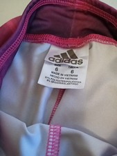 Girl's Pink  Black Adidas Leggings Size 6 Climalite
