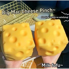 Squishy Cheese Block, Stress Relief Squeeze Toy Gifts ,Cyber Deal