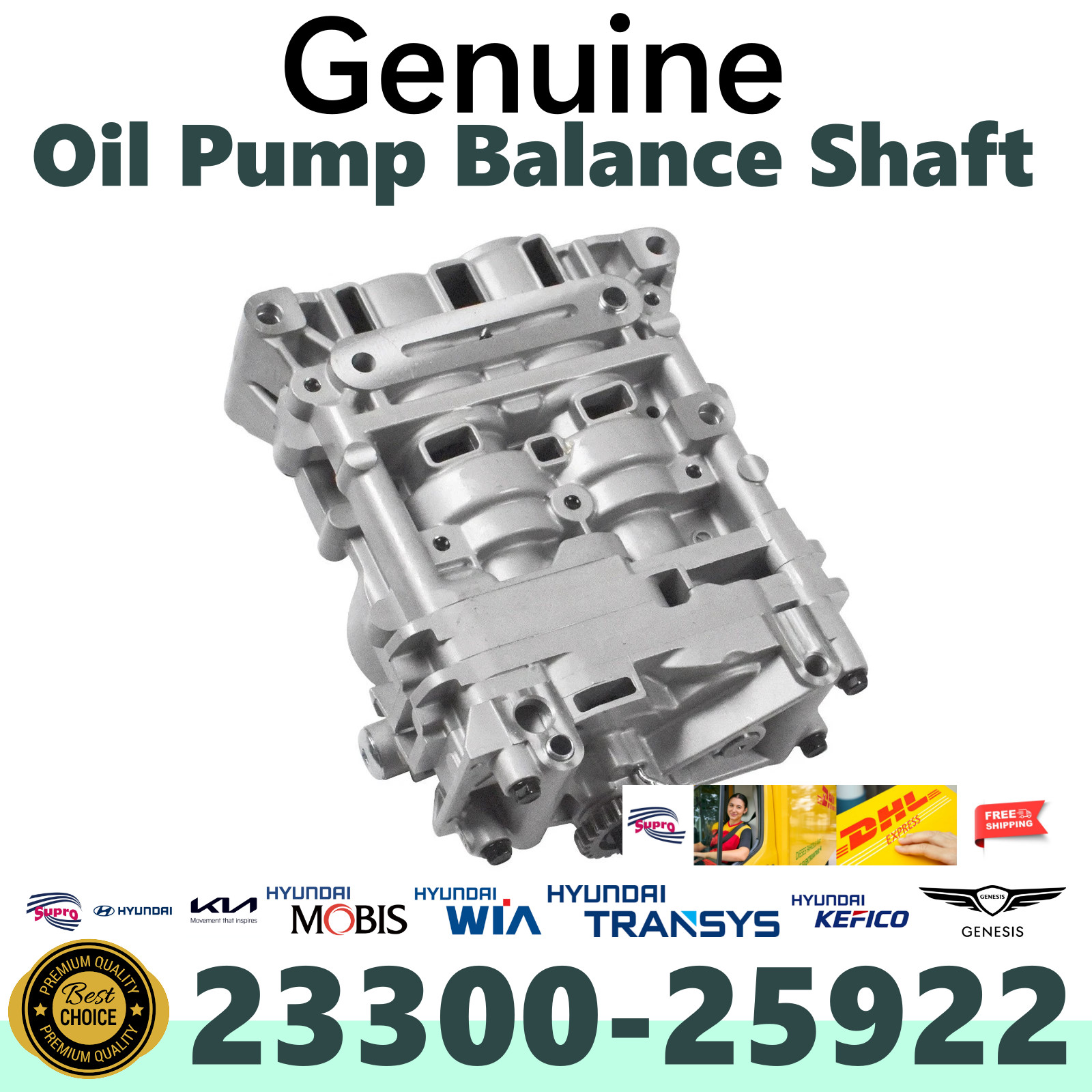 GENUINE OEM| Hyundai KIA Engine Oil Pump Balance Shaft Forte Optima 2330025922