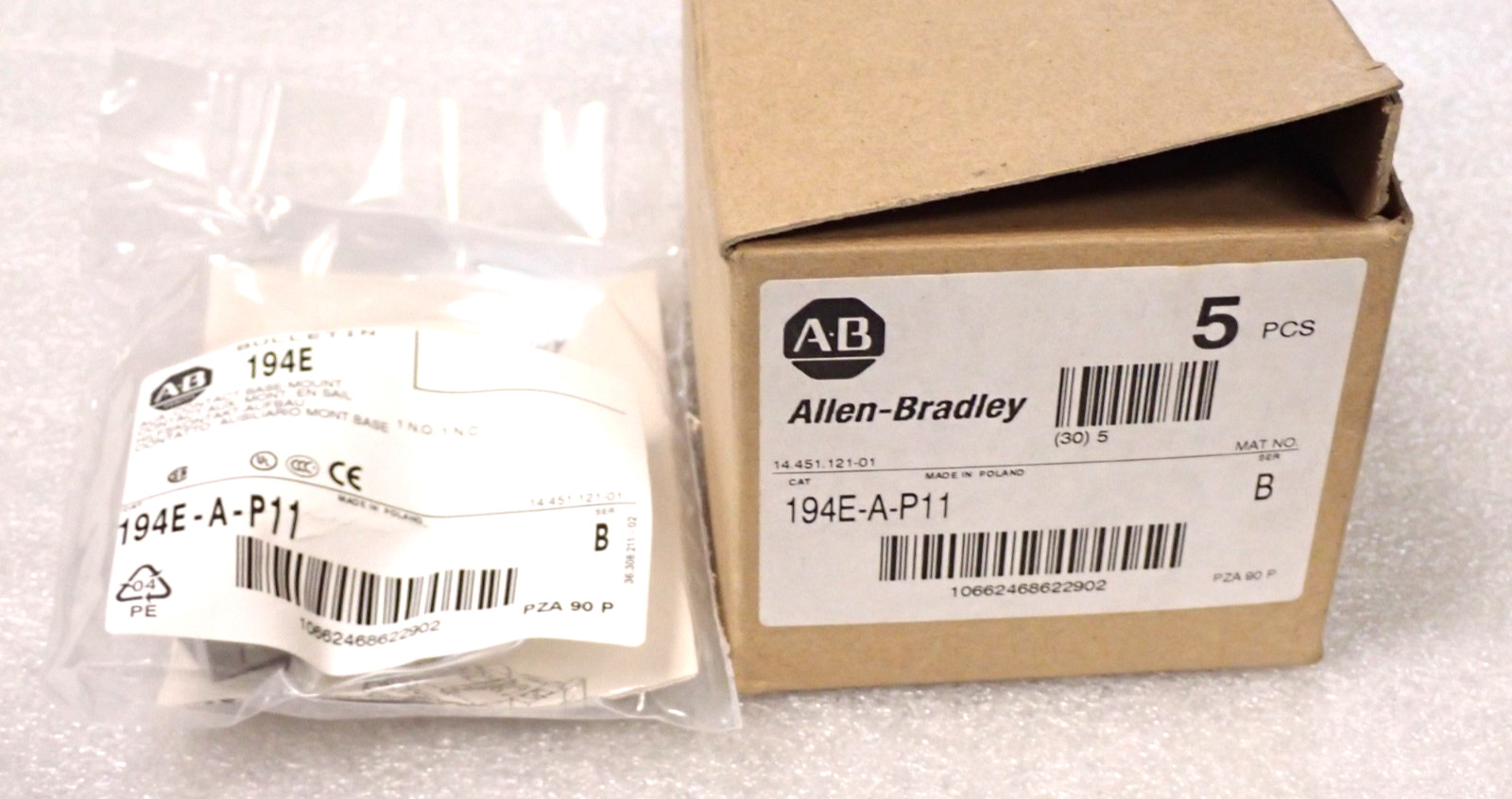 Allen Bradley 194E-A-P11 Auxiliary Contact NEW