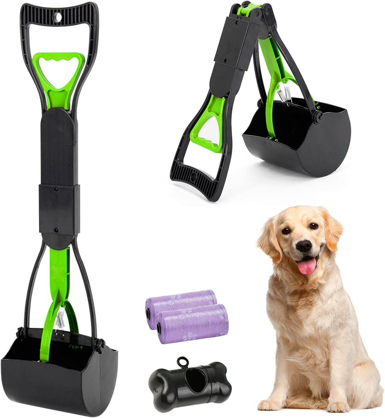 Raccogli Cacca Cane Easy Clean 24" - Paletta Pieghevole Robusta