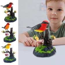 Cute Electronic Birds Toys Pets Simulation Realistic Move Chirp Electric Office