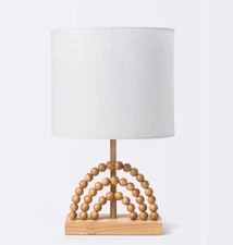 Cloud Island Novelty Wood LED Table Lamp Nightstand Bedroom Lamp  NEW