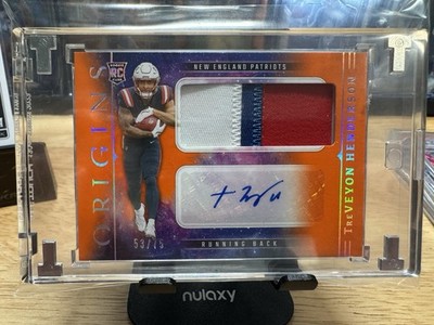 2025 Panini Origins - RC Patch Auto Treveyon Henderson #RJJ-THN Orange /75