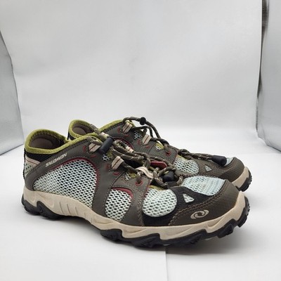Salomon Tech Amphibian Hiking Water Shoes Gray Womens Size 8 sandals