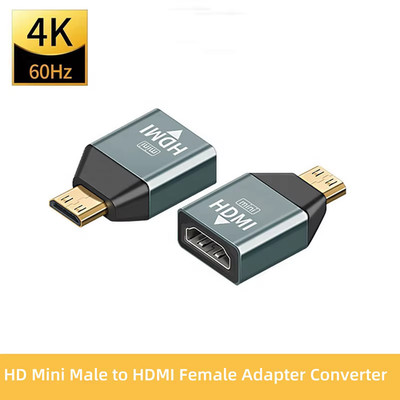 Mini HDMI to HDMI Adapter Raspberry Pi Zero Camera Tablet Projector 4K 2 pack