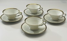 Art Deco 4x Kaffeetassen mit Untertassen Rosenthal Bavaria Madeleine