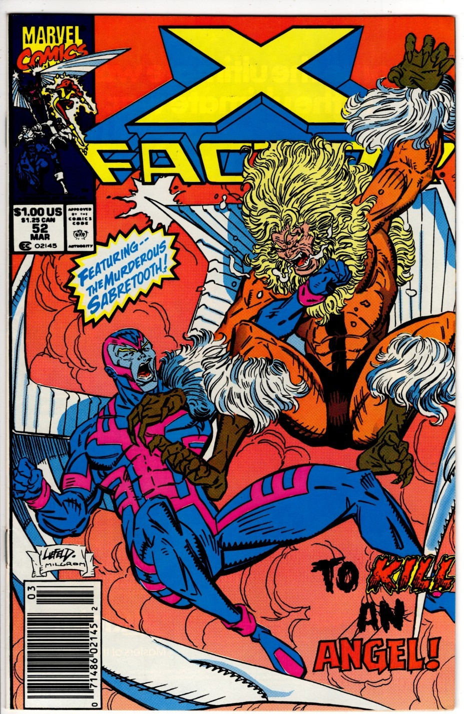 X-FACTOR #52 (1990): Newsstand: VF