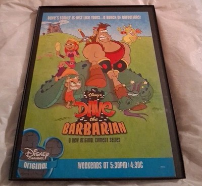 Dave The Barbarian Disney Framed Print Ad 2004 8.5x11