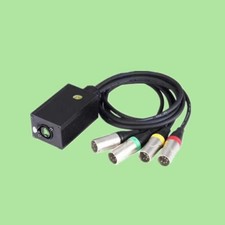 Audio RJ45 DMX Split 4-Channel Waterproof Connector for Stage Lighting Systems  