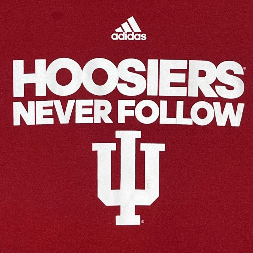 NCAA 印第安纳印第安纳州印第安纳州红色 T 恤成人 M 码短袖 T 恤 — 第 4/4 张图片