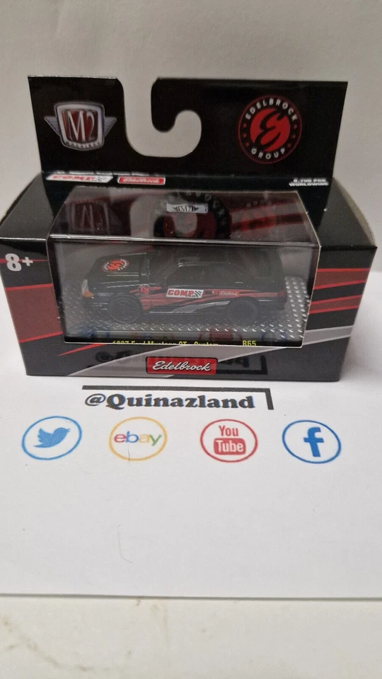 M2 Machines Auto Meets Serie 65 1987 Ford Mustang gt Custom Edelbrock (NP30) - Imagen 2 de 2