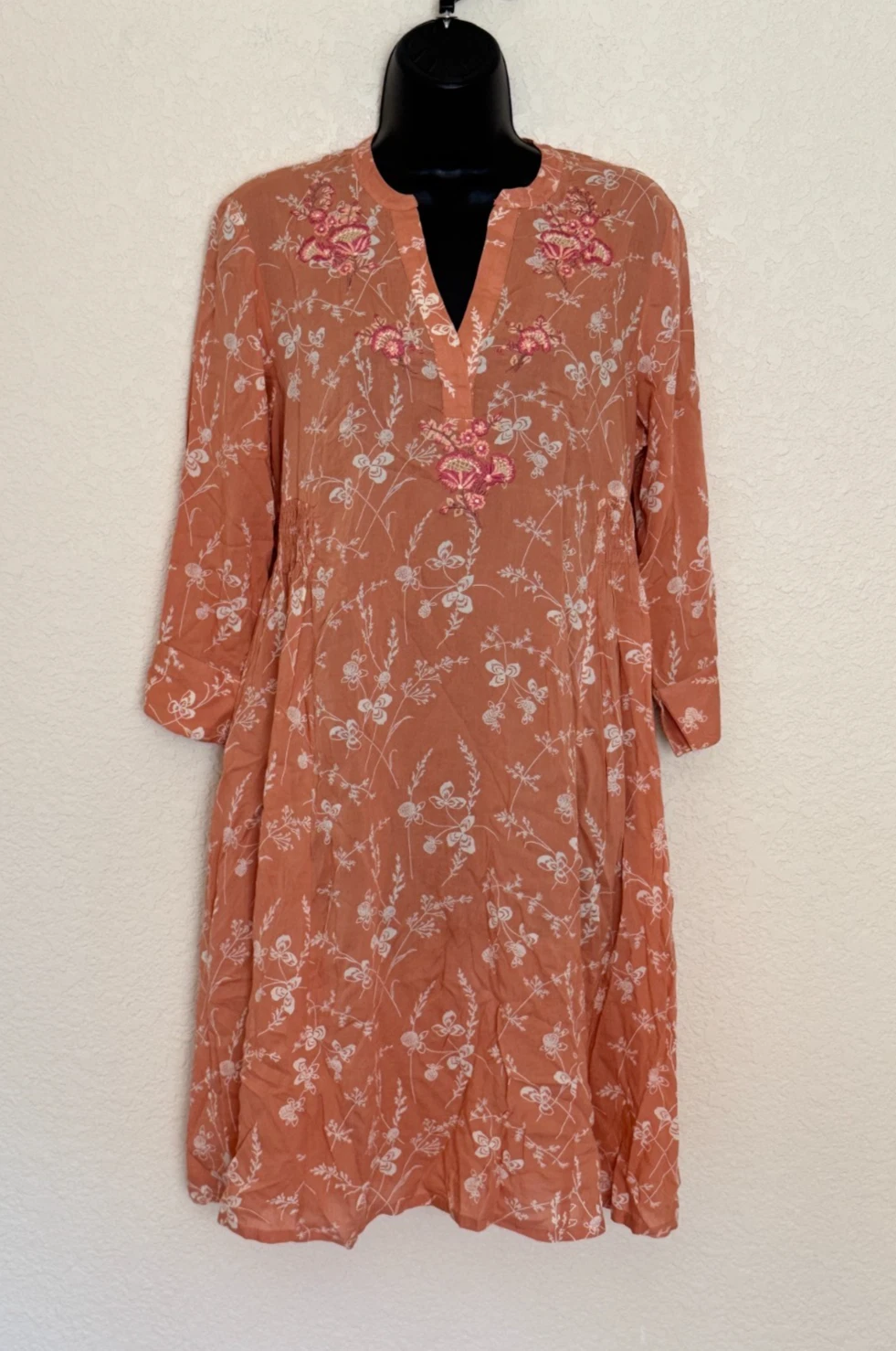 April Cornell Dress Small Long Sleeve Floral Midi Embroidered Cottage Prairie
Opens in a new window