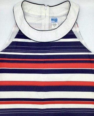 slim fit dress slacks Red White and Blue Patchwork Halter Dress by Saks Fifth Avenue Young D main image 1