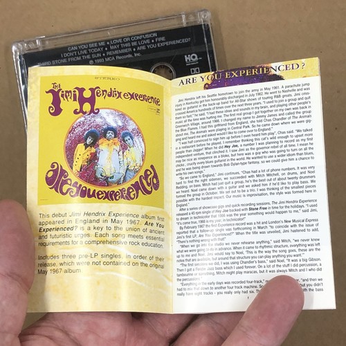 JIMI HENDRIX Cassette Tape Rock Psych ARE YOU EXPERIENCED REISSUE BONUS TRACKS - Picture 5 of 7