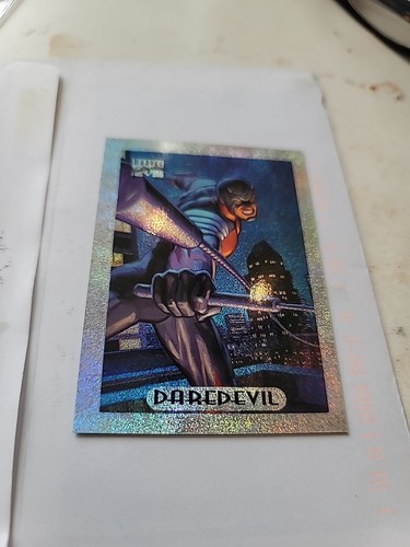 1993 Marvel Masterpiece Limited Edition Silver HOLOFOIL Daredevil 3 Card Cd - Picture 4 of 6