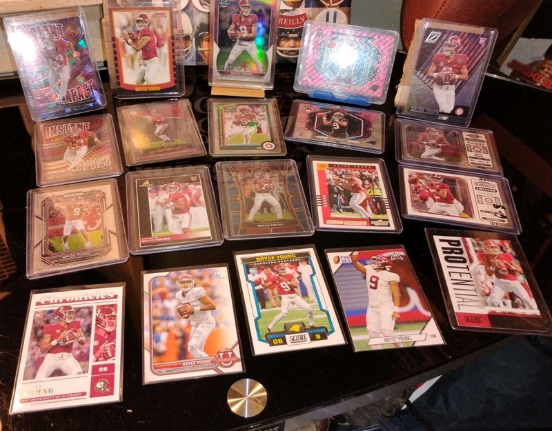 2023 Panini/Bowman "Bryce Young"  Lot of 20 RC's 8.5-10 Mint.