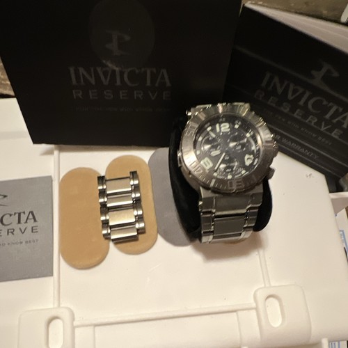 Invicta Reserve Ocean Reef Swiss Chronograph Gun Black