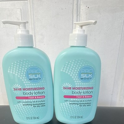 Pro Silk Body 24HR Hydrating Body Lotion Fresh & Breezy 12 fl oz 2 Pack