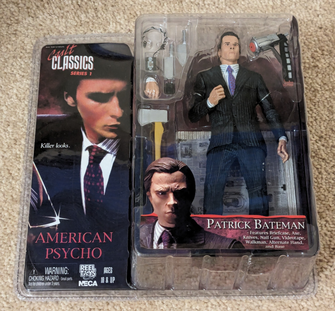 Cult Classics 6 Patrick Bateman American Psycho Action Figure by