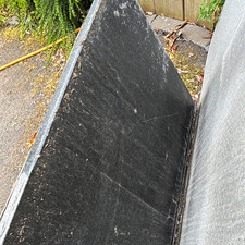 Black granite kitchen work top pieces.