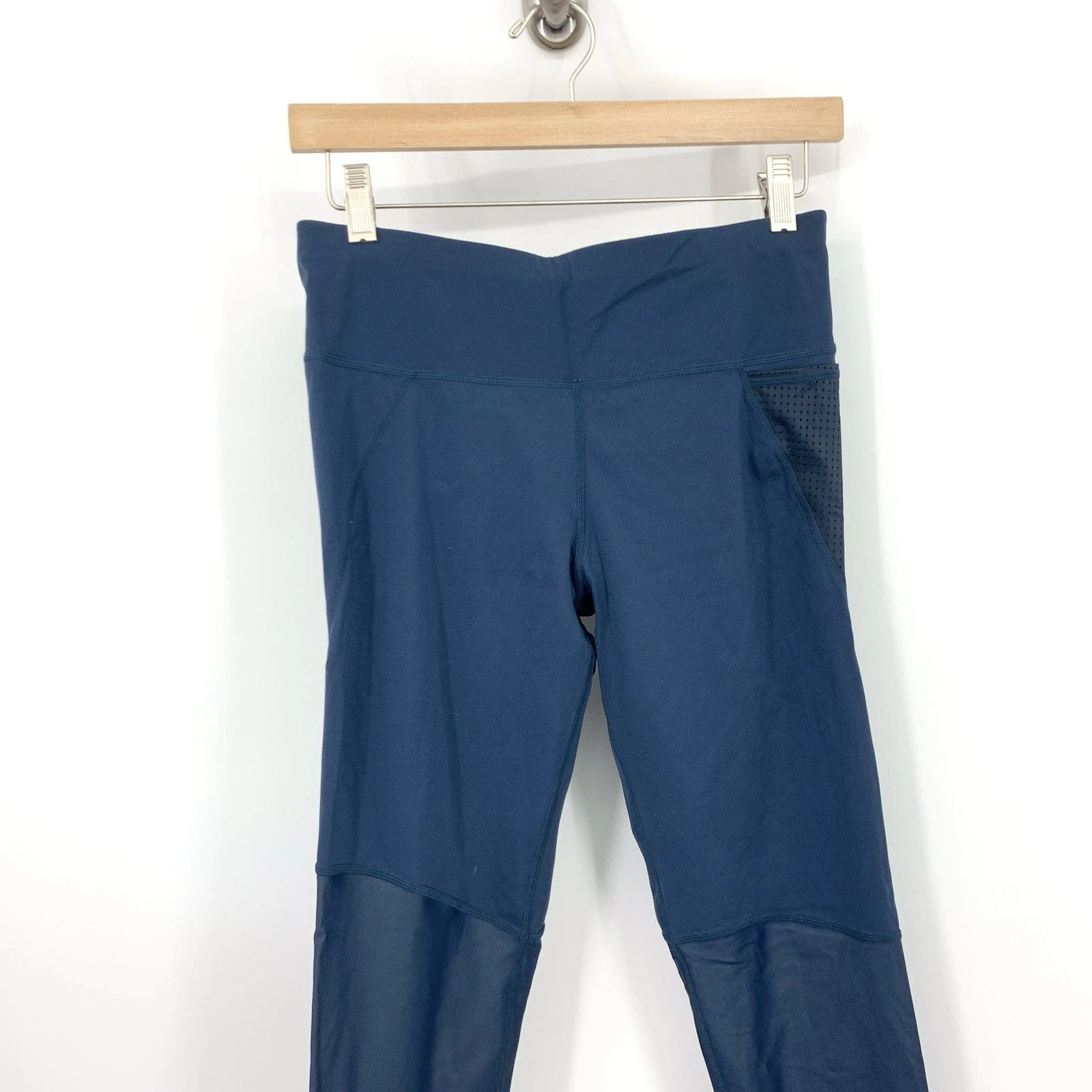 sweaty-betty power full length teal mesh leggings