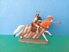 Starlux - Lot De Chevaliers Du Moyen Âge - 1/32 - Figurines Anciennes - État D'usage