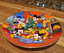 Vintage Kenleys Disney Porcelain Plate Mickey Mouse : PREPARING FOR FESTIVITIES 