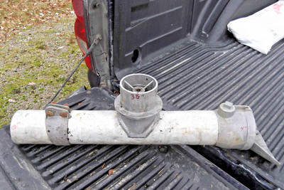 Aluminum Irrigation Pipe with a female shut off for a 4'' Valve spill off coupler