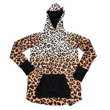 2XL LuLaRoe AMBER HOODIE  BROWN  BLACK ANIMAL PRINT  Sizes 22-24; nwt