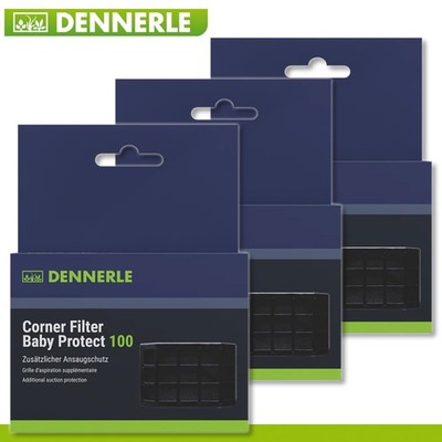 Dennerle 3 x Corner Filter Baby Protect 100 Ansaugschutz Garnelen Aquarium