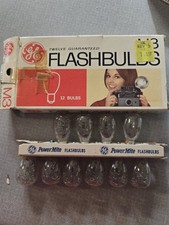 Vintage BULBS GE M3 Flashbulbs 12 PACK 10 Left New Old Stock